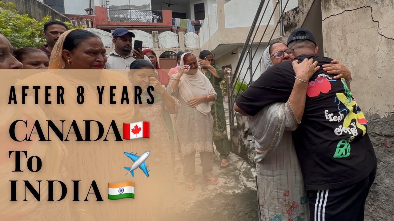 Surprise visit to Punjab after 8 years 🇨🇦✈️🇮🇳 #canadatoindia #suprisevisit #emotional #canadalife