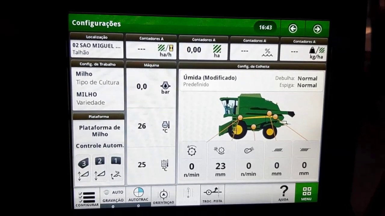 1 - CALIBRAÇÃO PENEIRAS JOHN DEERE S430 E S440