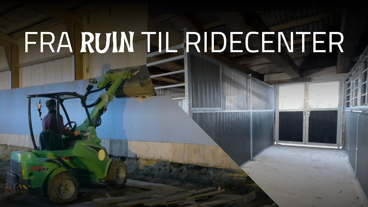 FRA RUIN TIL RIDECENTER - Vores bokse ankommer!😍