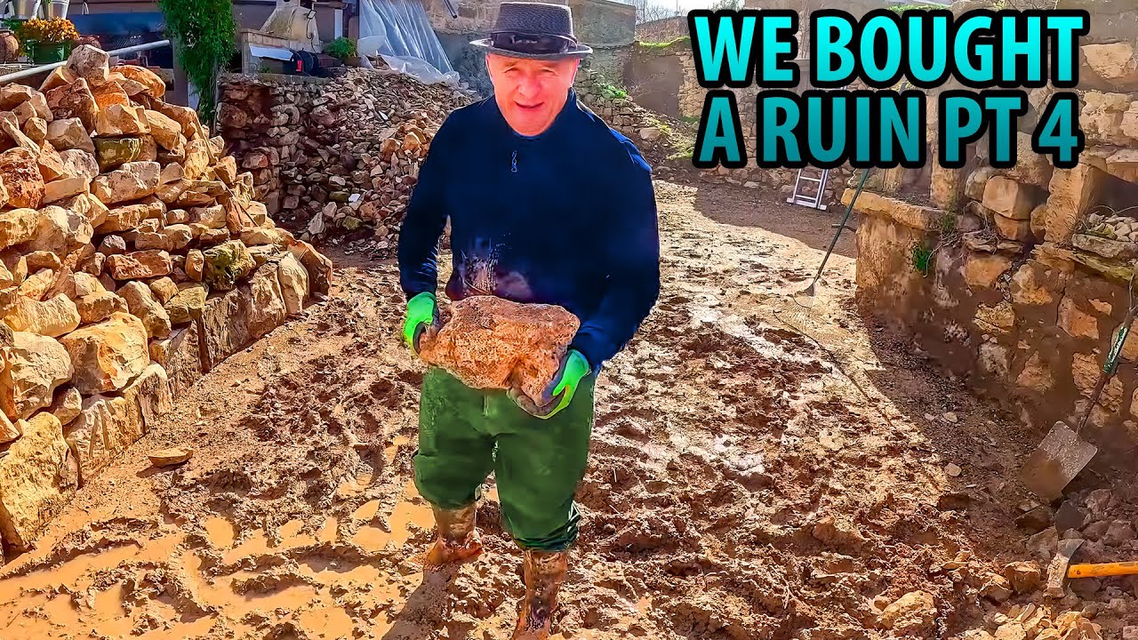 Trying To Demolish A Ruin In Mud! We Bought a Ruin in Cyprus