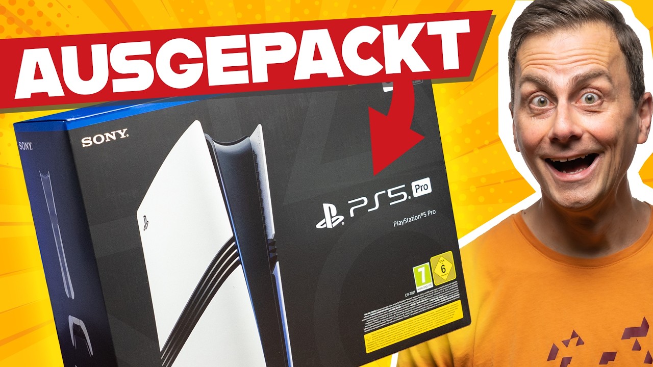 PS5 PRO - Hands on: Unboxing, Anschlüsse, Standfuß, Größenvergleich