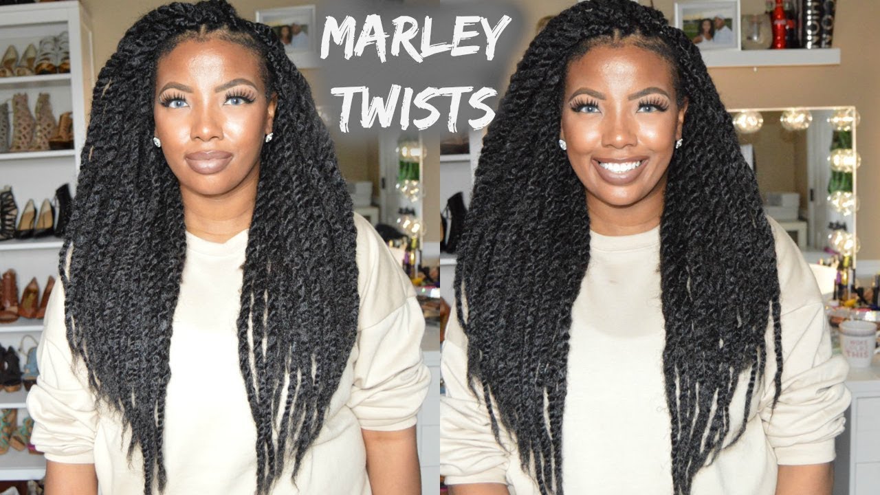 Marley Twists tutorial Waistlength twists - Protective Styling DIY| What Lies Beneath the Weave