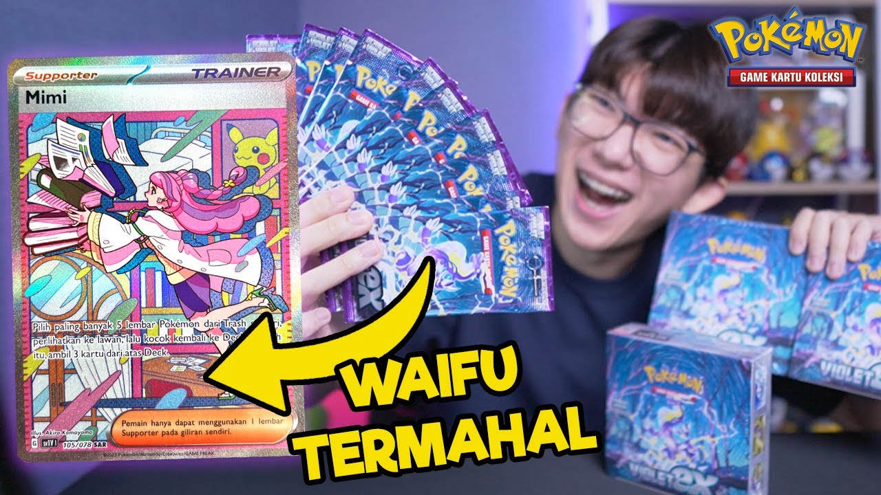 Unboxing 100 Pack Violet ex Mencari Waifu Termahal! - Unboxing Kartu Pokemon