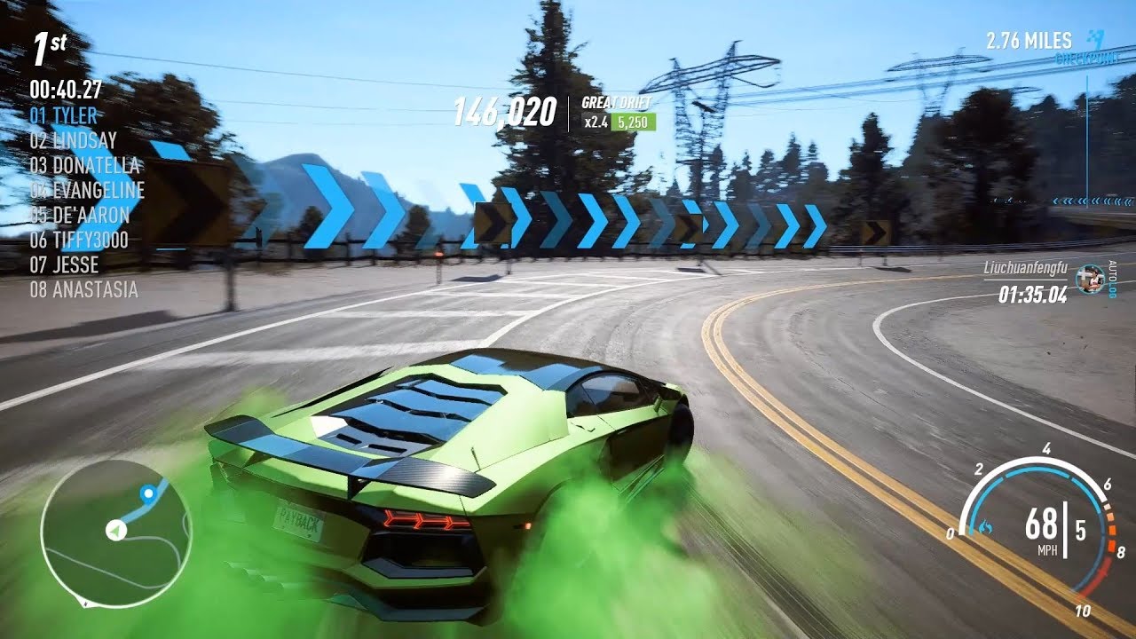 Need For Speed Payback - LV399 Lamborghini Aventador is slower than it's Huracan Sister in this game