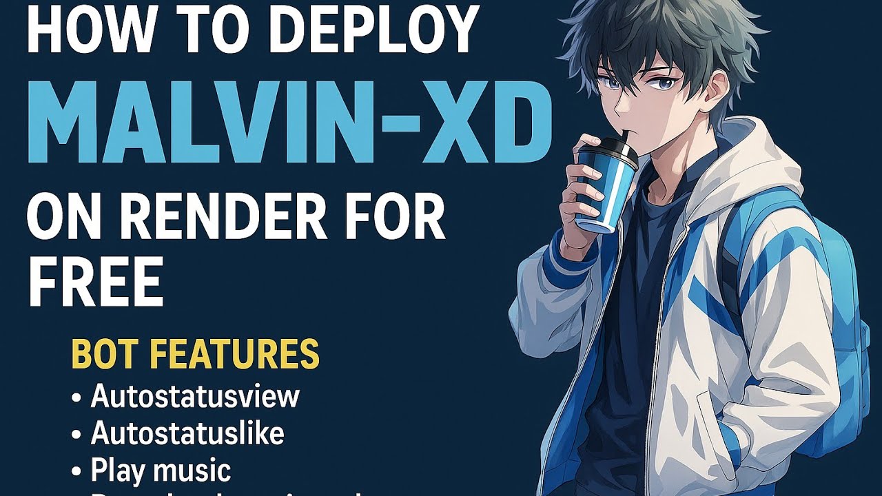 Deploy MALVIN-XD WhatsApp Bot on Render FREE | No QR Code! Auto Status + Music Bot!