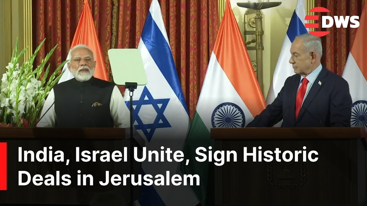 FULL PRESSER: Modi, Netanyahu Unite in Israel, Sign Historic Deals on Terrorism, Hamas | AC1G