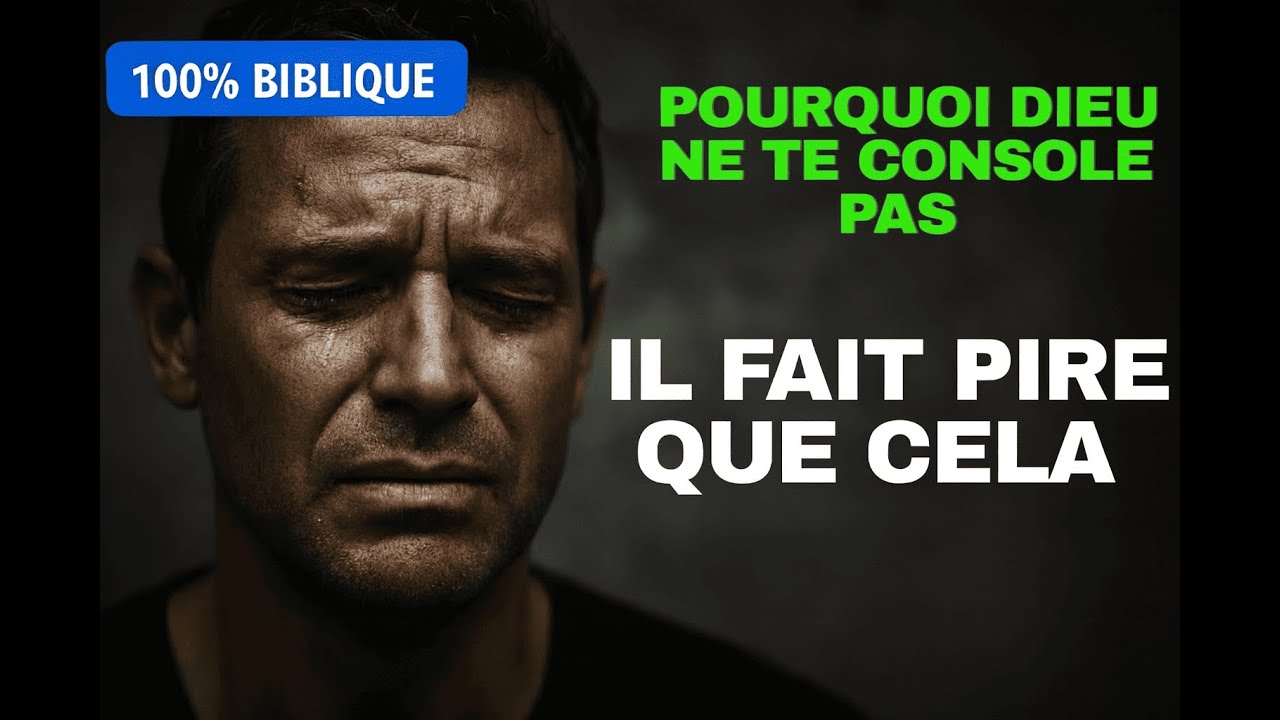 Pourquoi Dieu ne te console pas quand tu souffres ?