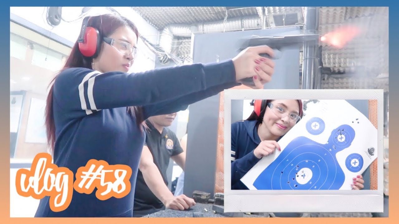 Vlog #58 (Part 2): MY FIRST TIME TO SHOOT A GUN (Philippines) | Eunice Santiago