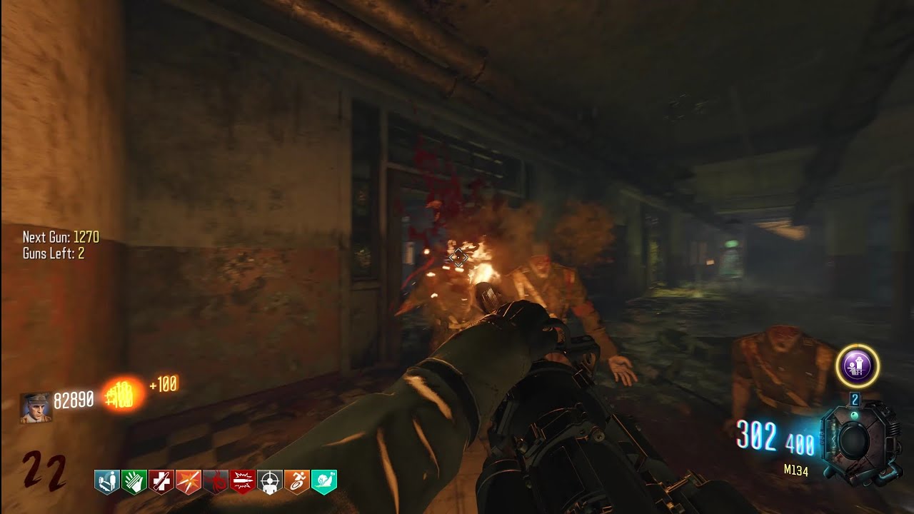 Call Of Duty : Black Ops 3 Zombies - Verrückt - Gun Game : MW 2019 [No Commentary]