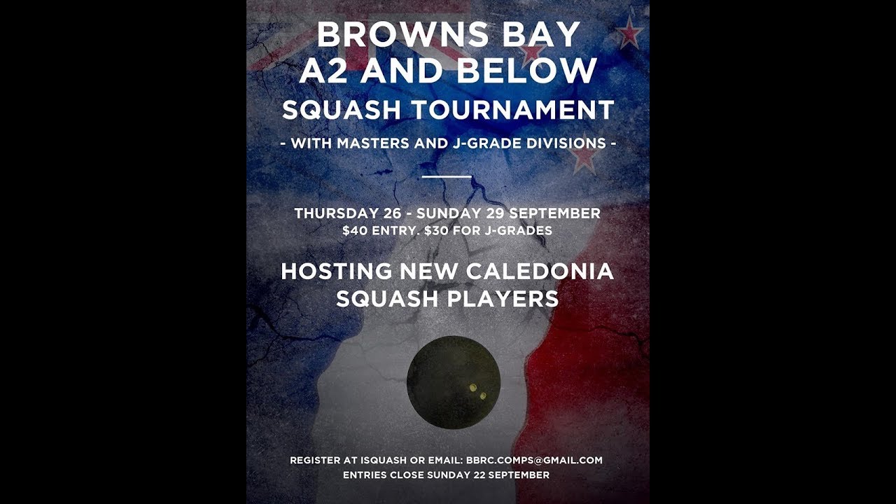 Double Dot Squash Live - BROWNS BAY A2 & BELOW SUASH TOURNAMENT - DAY 3