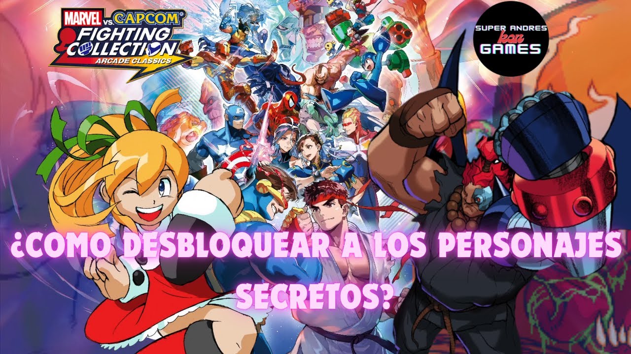 Como DESBLOQUEAR los personajes secretos en MARVEL VS CAPCOM Fighting Collection Arcade Classics