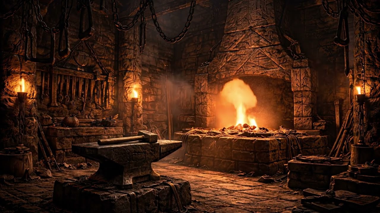 ❄️🔥 Norse Ambience | The Forge of the Old Gods (1 Hour)