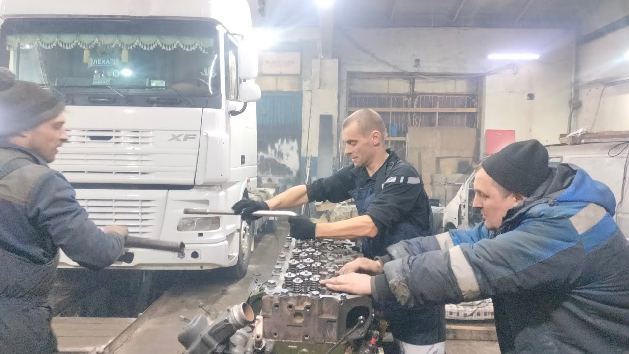 Собрали мотор на новом дафе #daf 