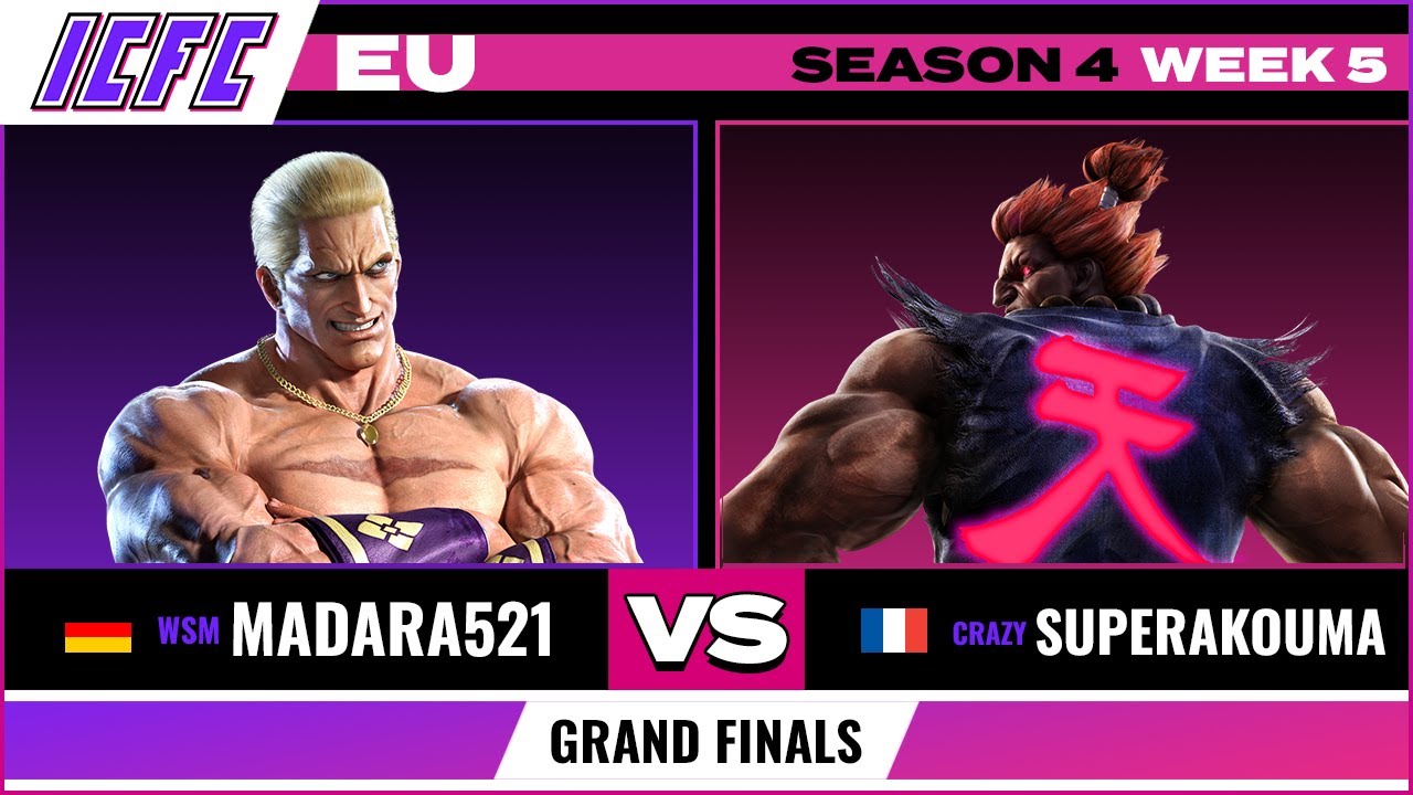 Madara521 (Geese) vs. SuperAkouma (Akuma) Grand Finals - ICFC EU Tekken 7 Season 4 Week 5