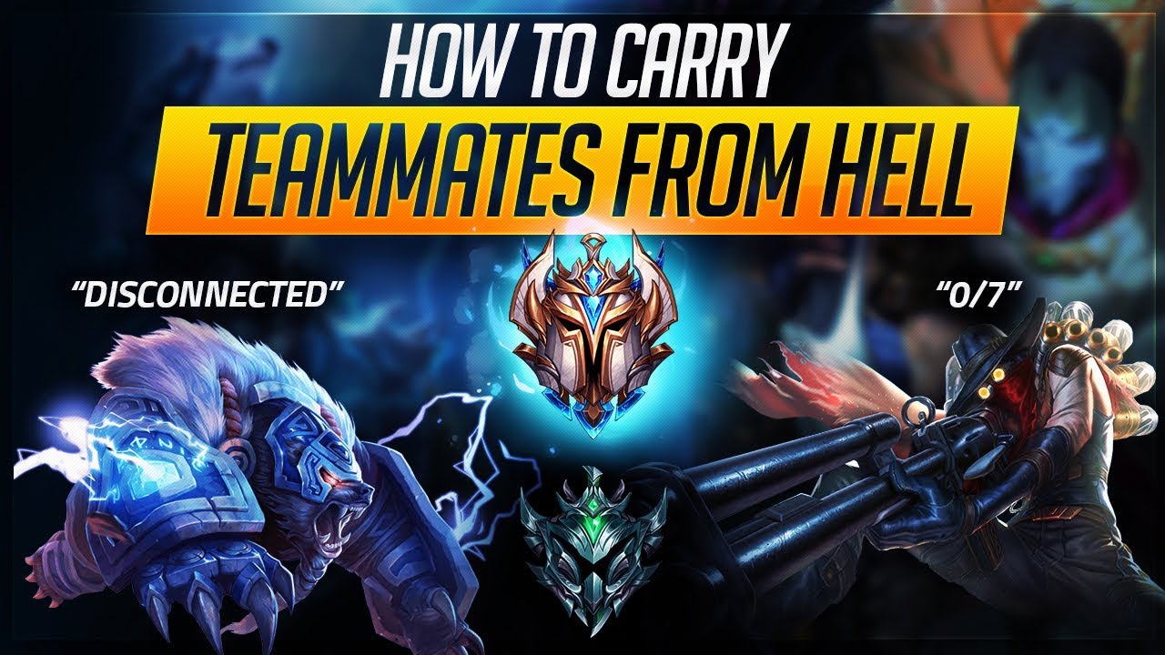 CARRY TEAMMATES FROM HELL: Inting, DC, Plat vs Challenger | League of Legends Guides