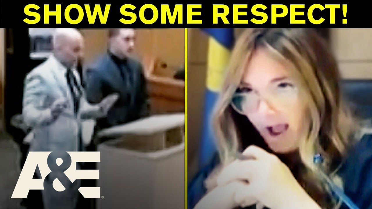 Sędzia upomina mężczyznę za słowne znęcanie się nad kuratorem sądowym | Kamera sądowa | A&E