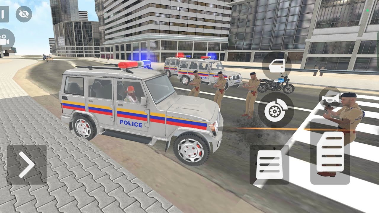 Indian simulator car 3D games 😈 and police se panga Le Liya kya hoga police Ne pakad liya 😯