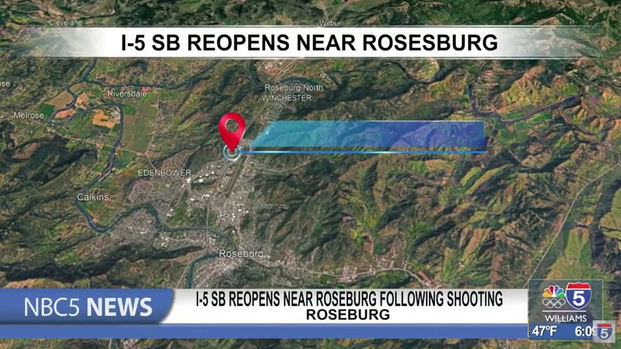I-5 Southbound reopens near Roseburg following shooting investigation