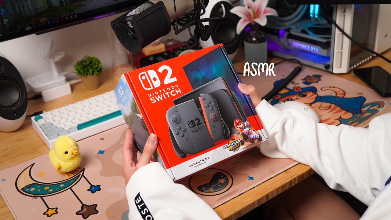 Nintendo Switch 2 Aesthetic Unboxing + Gameplay