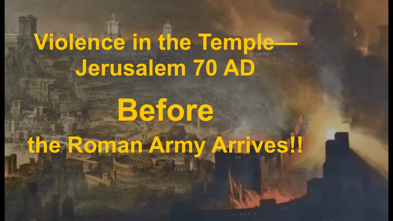 Bible Prophecy Eye Witness: Jerusalem 70 AD Violence in the Temple Before Roman Army Arrived!