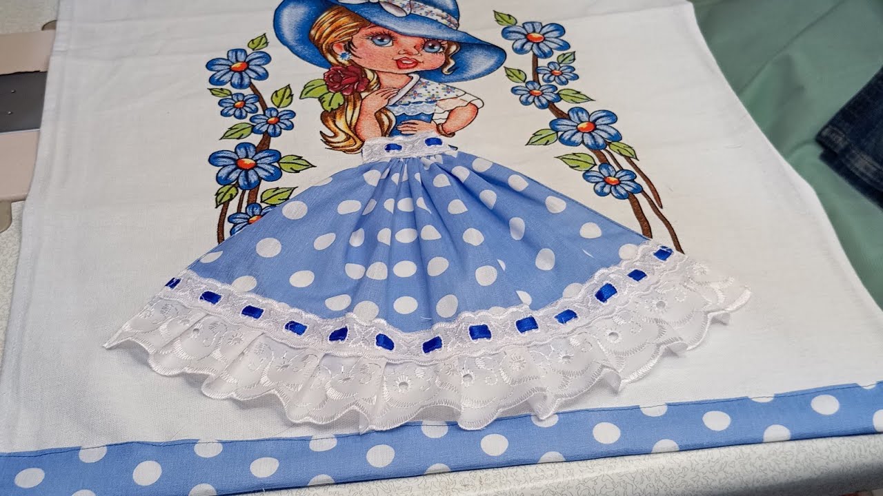 Vamos fazer a sainha da boneca vem aprender 