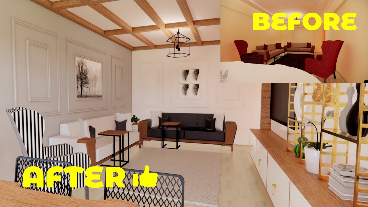 LIVING ROOM MAKEOVER - SALON DEKORASYON DEĞİŞİMİ - SALON İÇ MİMARİ TASARIMI - ODA TURU