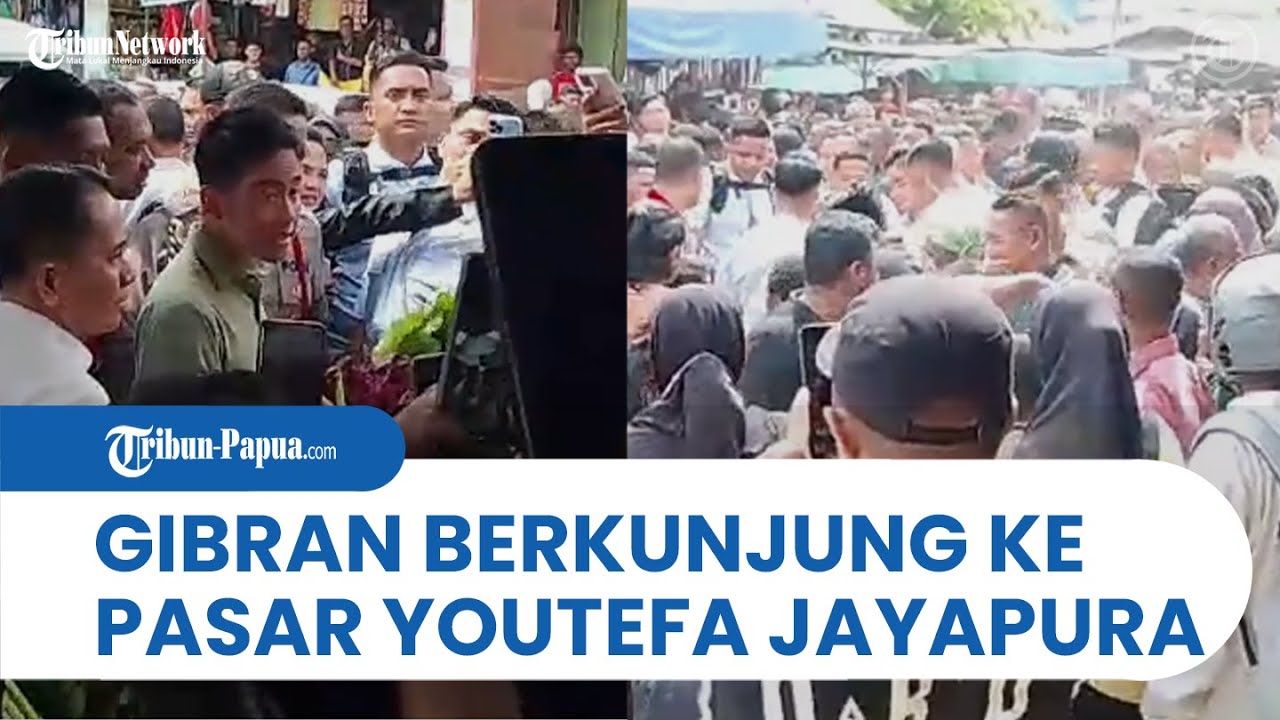 Detik-Detik Wakil Presiden Gibran Rakabuming Berkunjung Ke Pasar Youtefa Jayapura