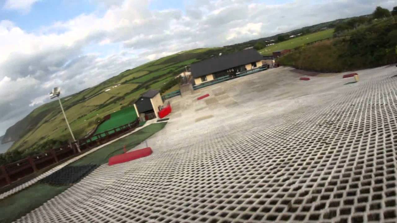 Llangranog Dry Slope Skiing, Wales, 2012-08-20