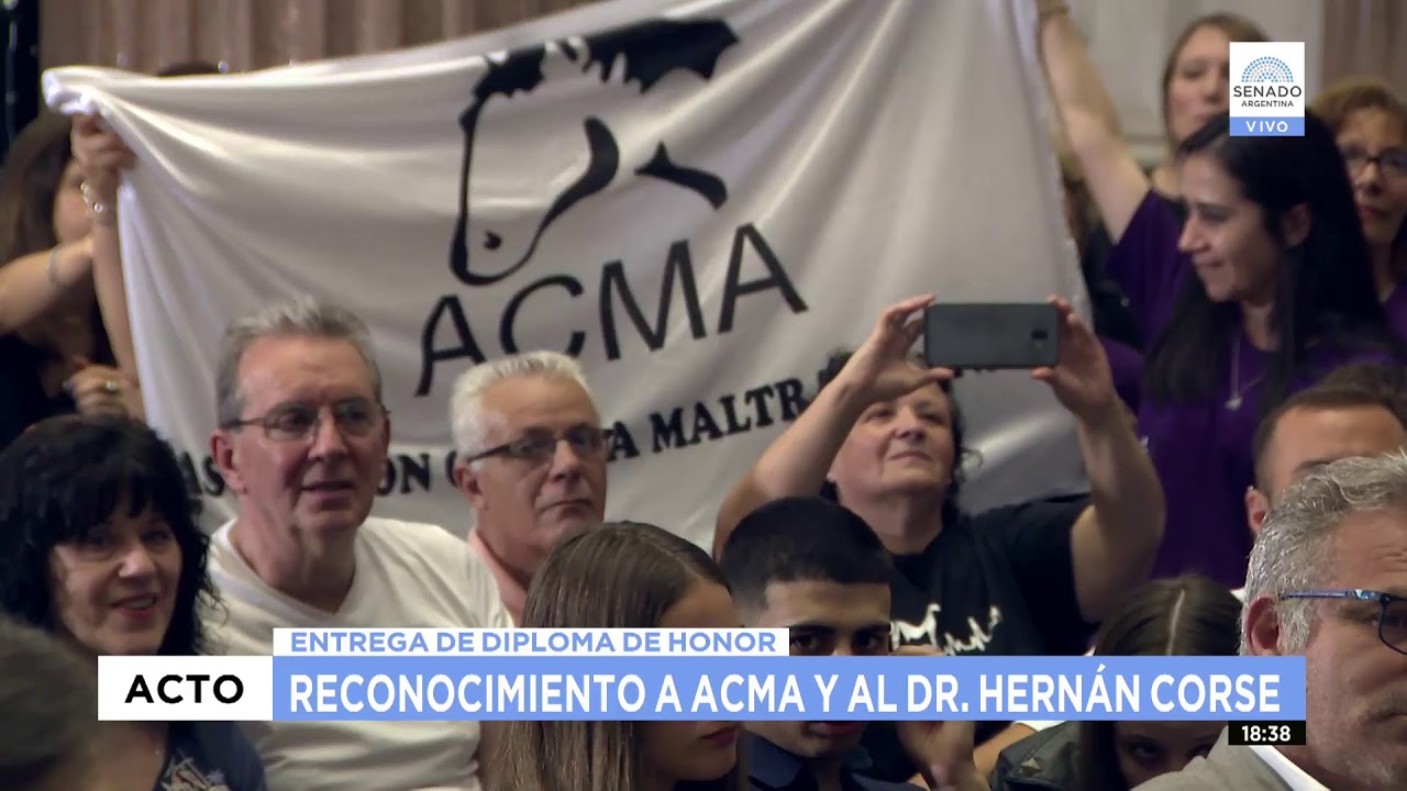 DIPLOMA DE HONOR A LA ASOCIACIÓN DE AYUDA A LOS CABALLOS MALTRATADOS Y AL DR ARIEL CORSE 05-11-19