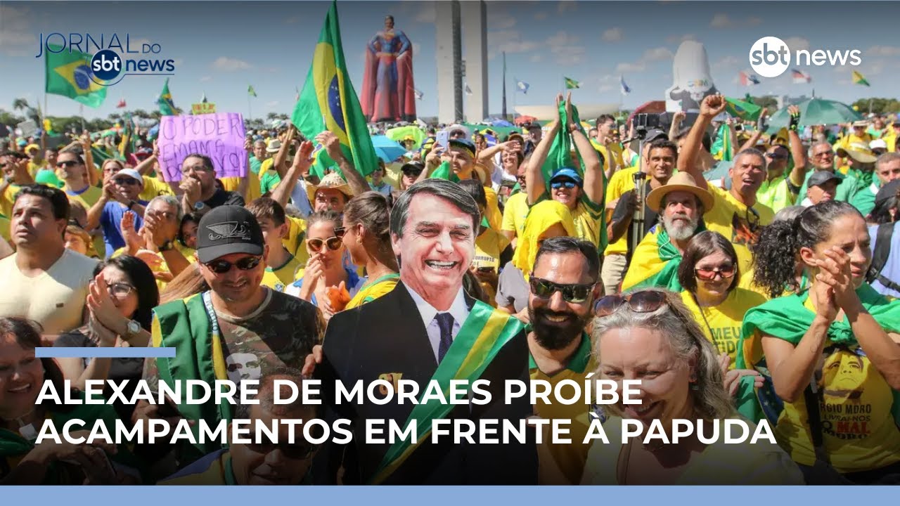 Decisão de Moraes restringe atos de apoiadores de Bolsonaro | #JornaldoSBTNews