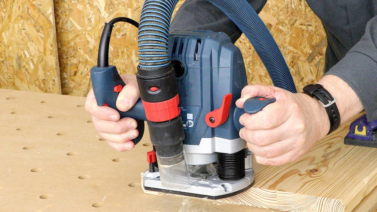 Test frezarki górnowrzecionowej Bosch GOF 130 Professional