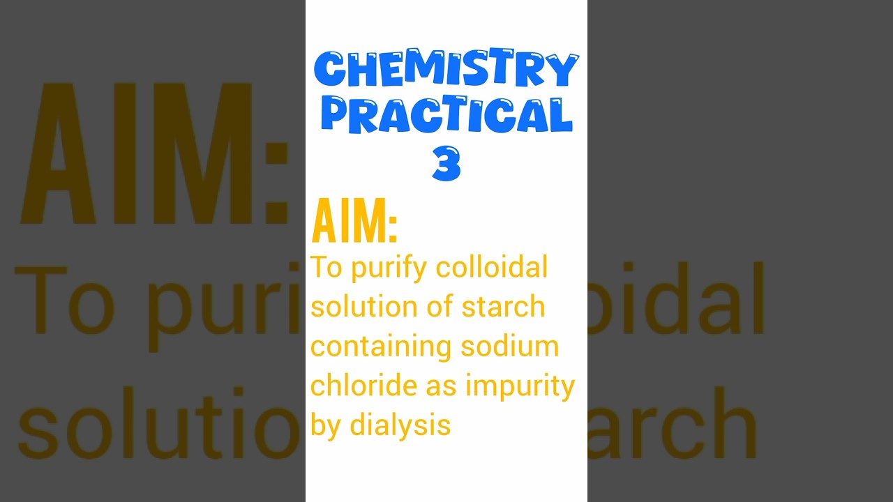 CBSE 12 CHEMISTRY PRACTICAL 3 ( ♫ i do not own this music) 