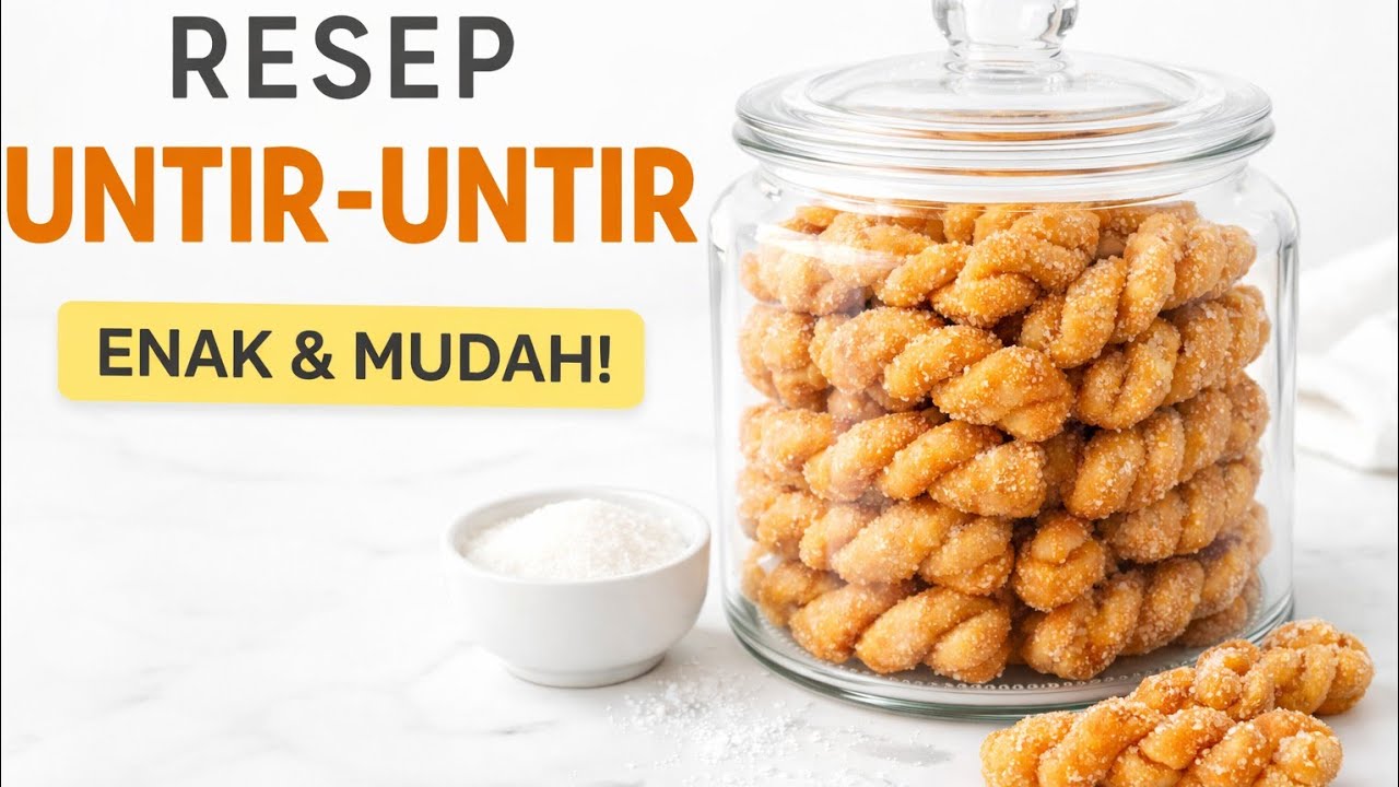 KUE LEBARAN TANPA OVEN TANPA MIXER. KUE UNTIR UNTIR ‼️ JADUL TAPI GAK NGEBOSENIN 