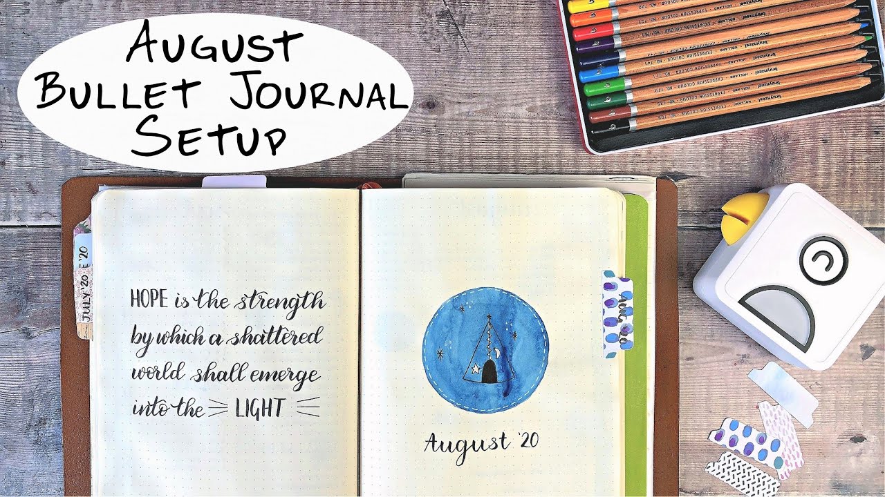 Bullet Journal Flip Through | August Setup