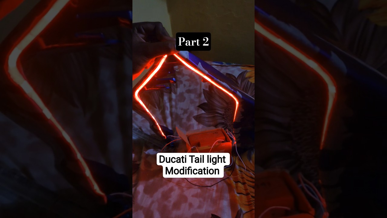 Ducati Tail light Modification part 2 on r15 v4 😲 #shorts #r15 #r15v4 #modification #bike #viral