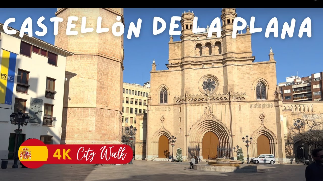 [4K] Castell&oacute;n de la Plana on foot/Valencia