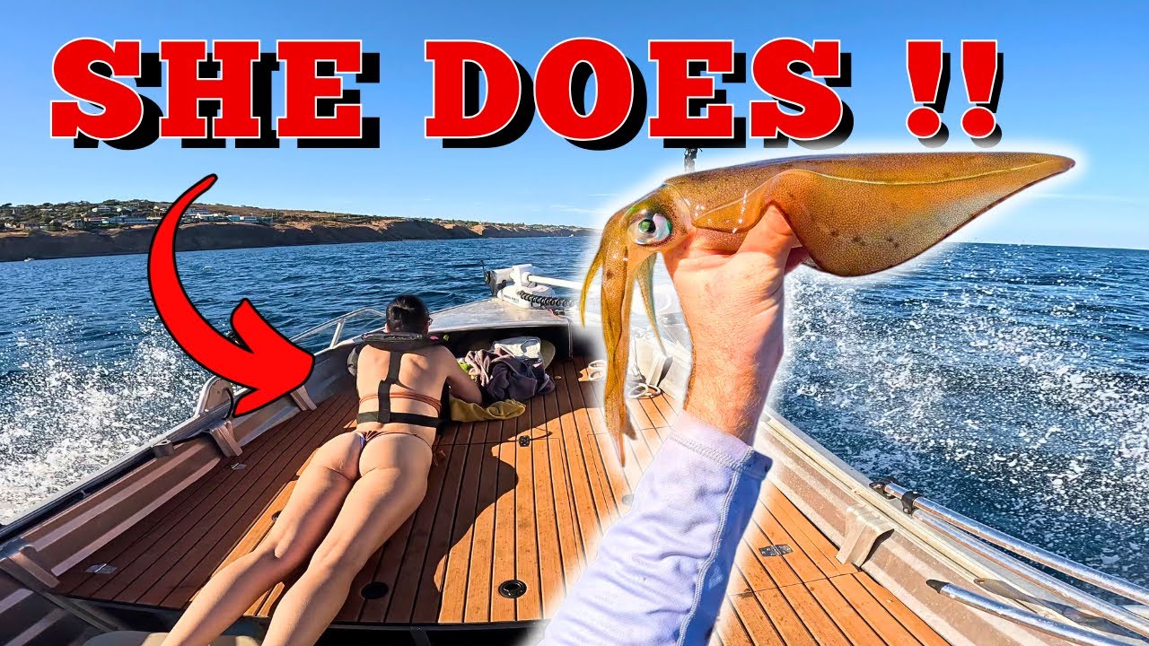 Who Gets The BIGGEST SQUID?? | Squid Fishing Adelaide