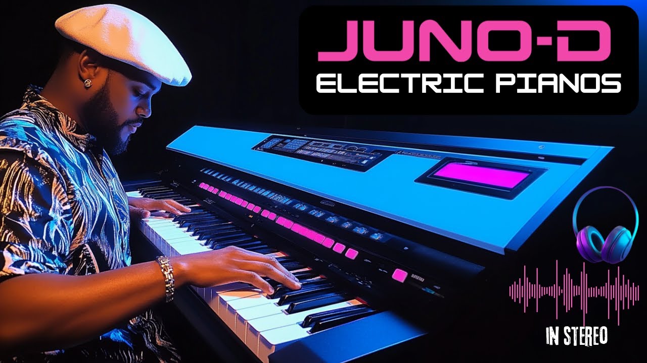 JUNO D - ALL Electric Pianos in ((STEREO)) Voices Demo #2