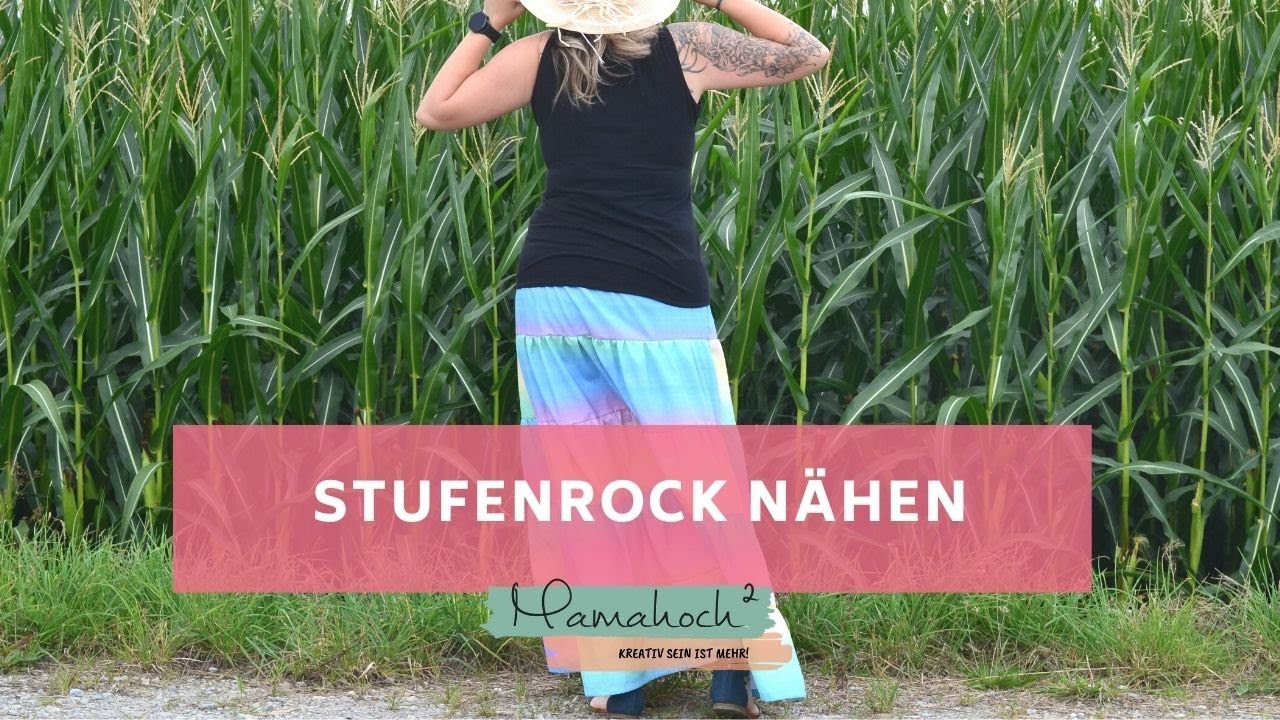 Stufenrock nähen