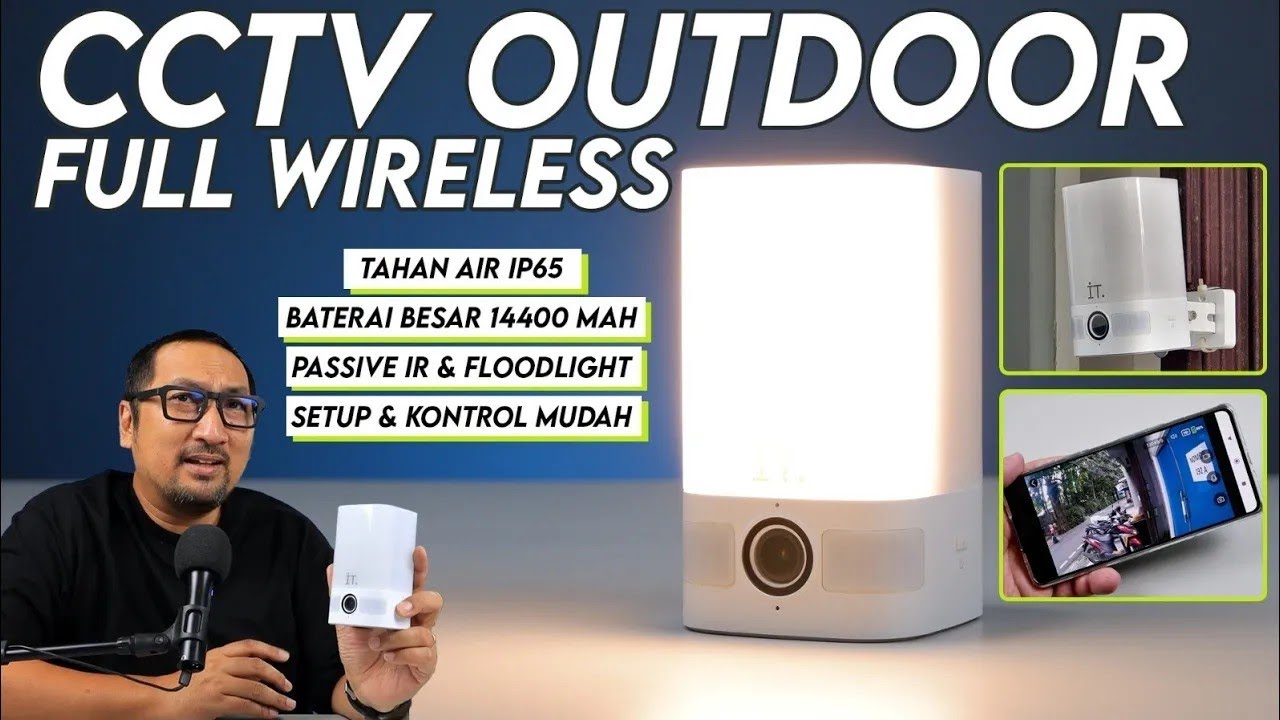 Kamera Outdoor Tahan Air, Full Wireless, Lengkap dengan Floodlight - Review IT Smart CCTV FW01