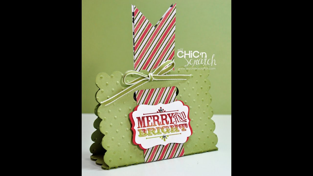 12 Days of Christmas #3 Merry & Bright Treat Holder