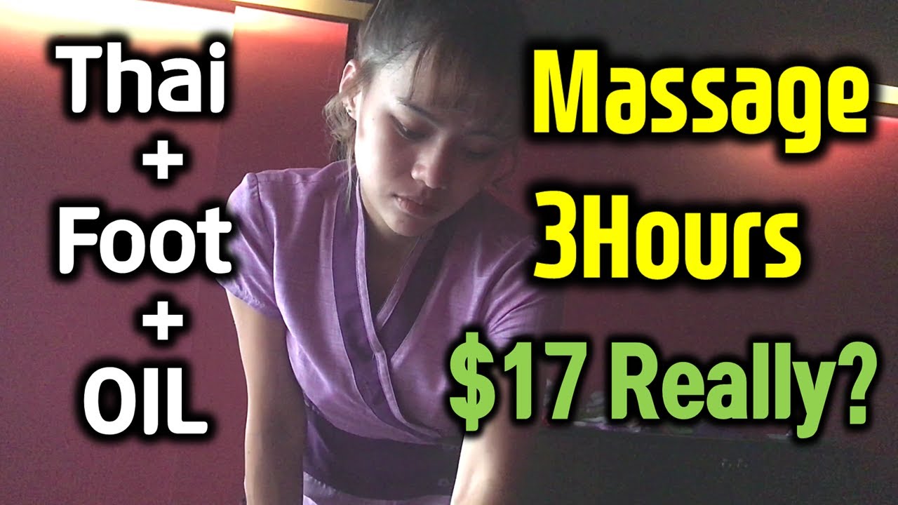 Phuket Thailand massage 3hours, Oil foot Thai massage Cute uniform girl (July 25th)