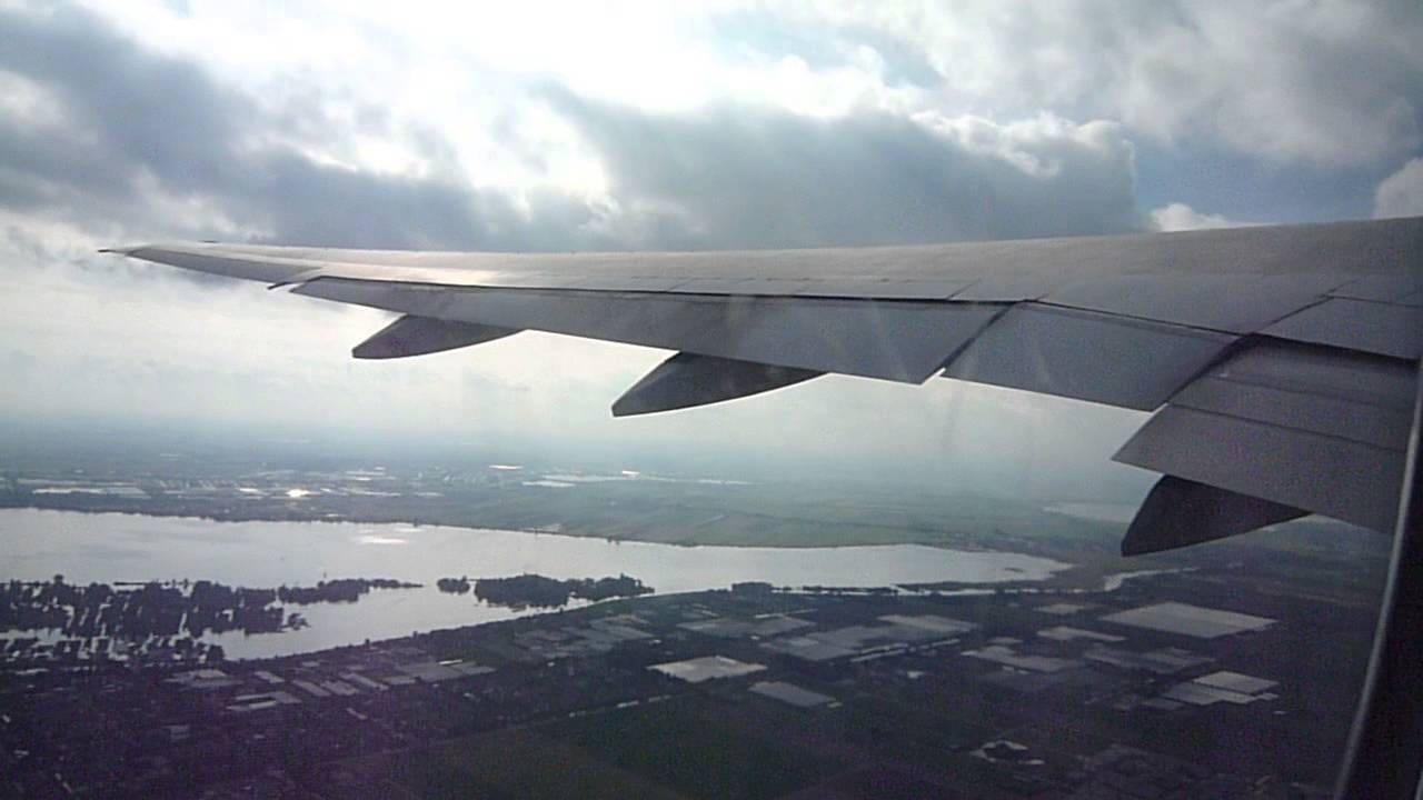 Malaysia Airlines Boeing 777-200ER takeoff from Amsterdam Schiphol Airport to Kuala Lumpur