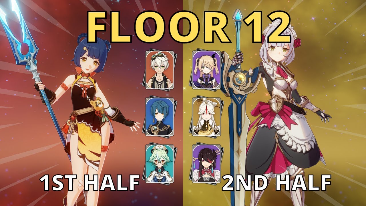 NO 5 STARS! National Team & C6 Noelle | Genshin Impact 2.3 Spiral Abyss Floor 12