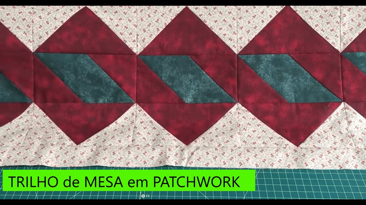 TRILHO de MESA em PATCHWORK 😍Lindo e Fácil 😍