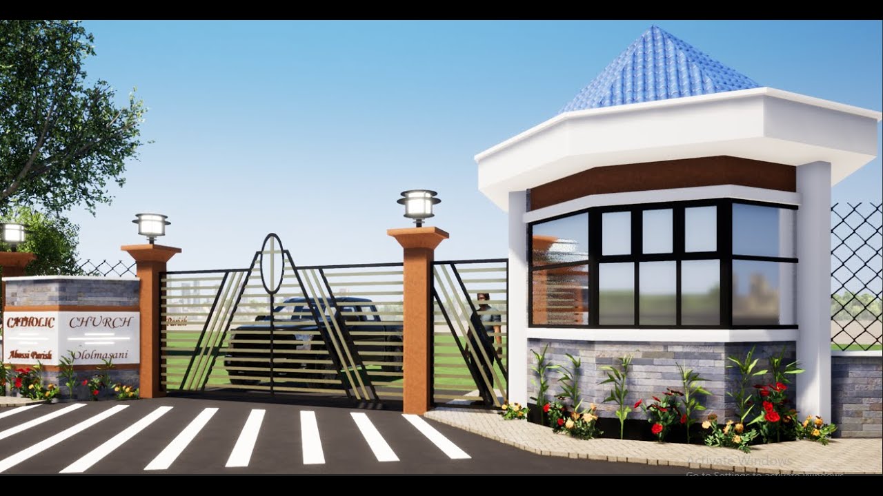 Exterior walk-through for Gate & Guard House 