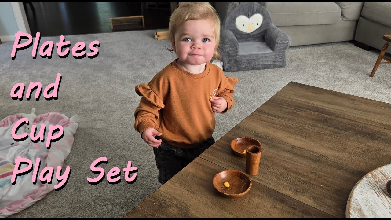 #Woodturning a Plate and Cup Play Set! From Apple Wood