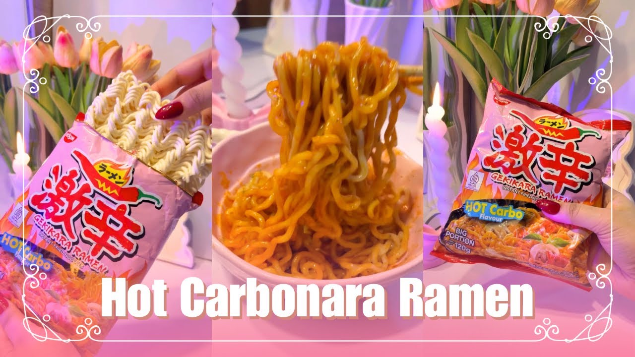 Hot Carbonara Ramen | Lets make some Ramen 🍜 