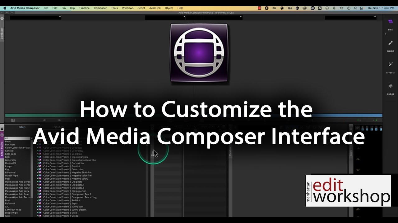 How to Customize the Avid Media Composer Interface