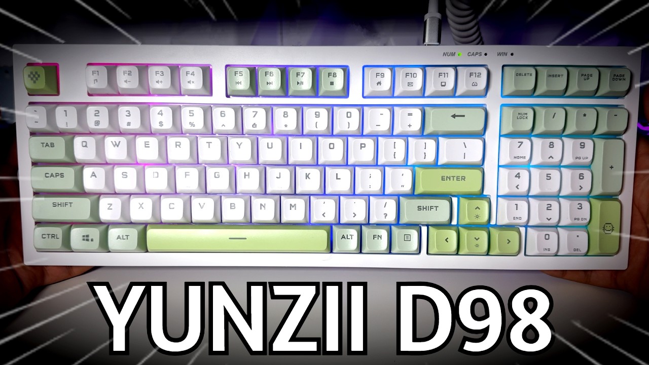 This Membrane Keyboard Surprised Me! (YUNZII D98 Unboxing)